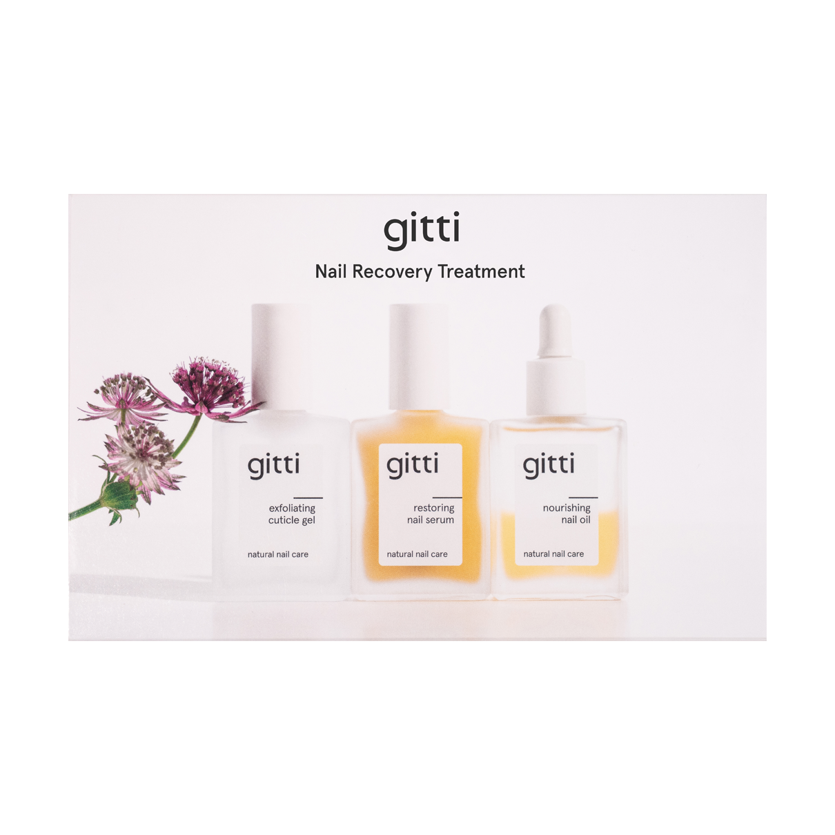 gitti Nail Recovery Treatment set on a white background