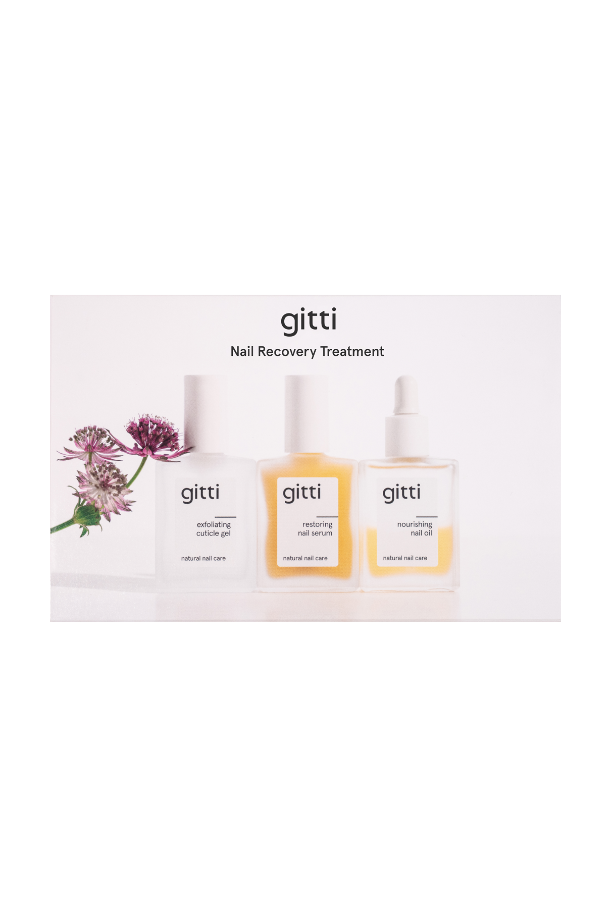 gitti Nail Recovery Treatment set on a white background
